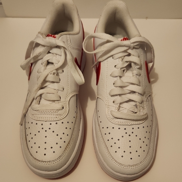 Nike Shoes - Nike White and Red Women's Sneakers